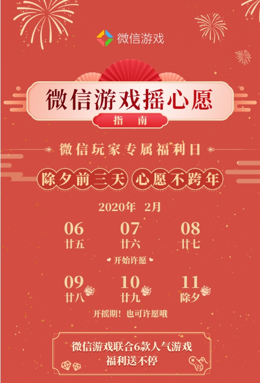 一年一度微信摇心愿正式启动，引爆亿万玩家狂欢