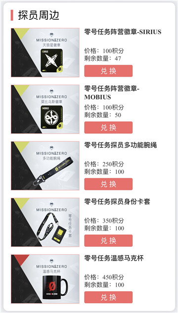 《零号任务》双十一积分商城大折扣,精美周边带回家!